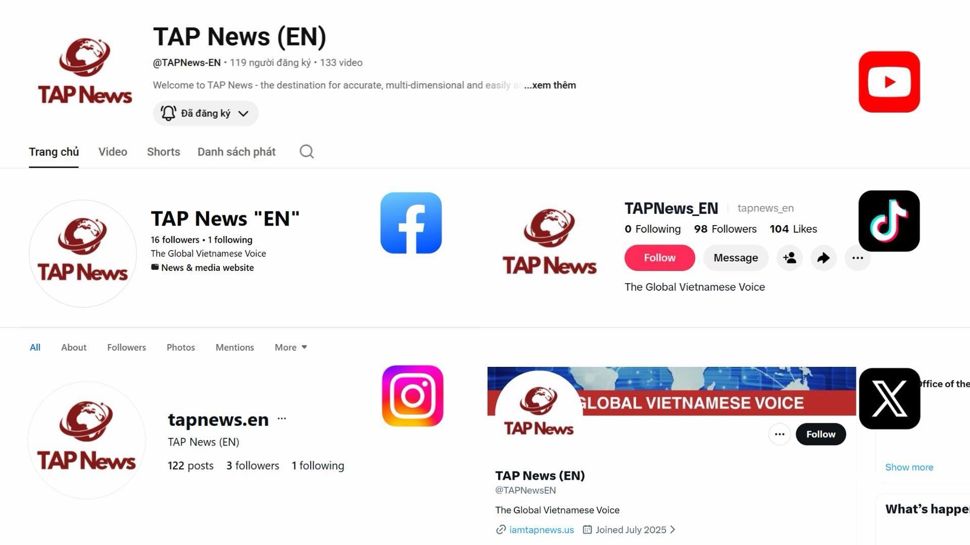 TAP News Website